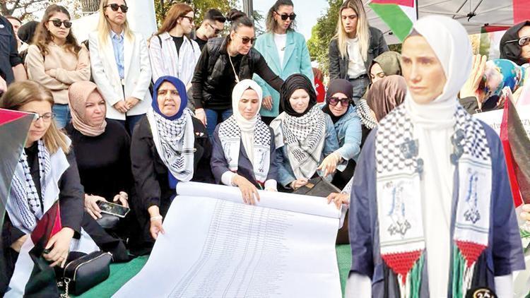 Kadınlardan Gazze nöbeti