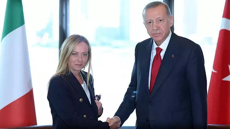 Cumhurbaşkanı Erdoğan, İtalya Başbakanı Meloni ile görüştü