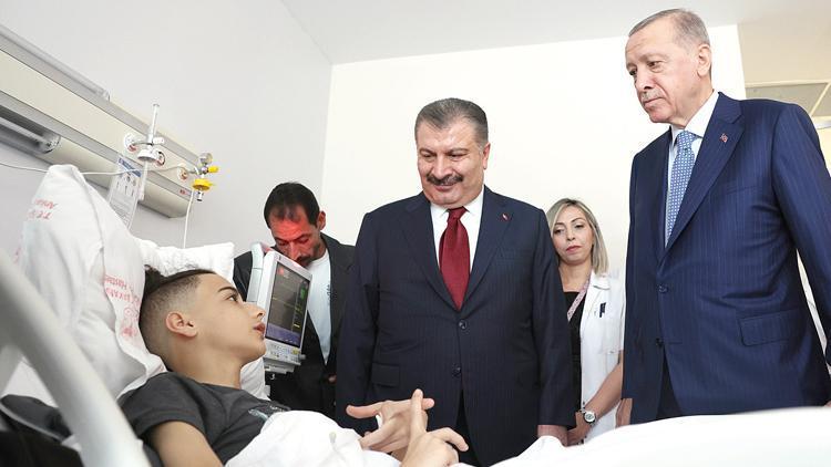 Erdoğan’dan Gazzeli hastalara ziyaret
