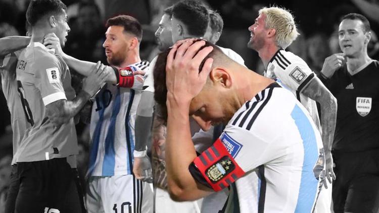 Arjantin - Uruguay maçı karıştı Messi de dayanamadı, gerilim tavan yaptı... | De Paul, Olivera, Ugarte