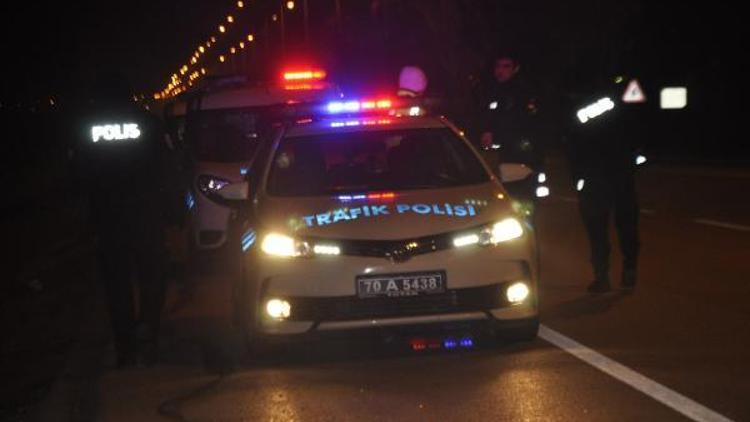 Karamanda 15 alkollü sürücü yakalandı, 143 araç trafikten men edildi