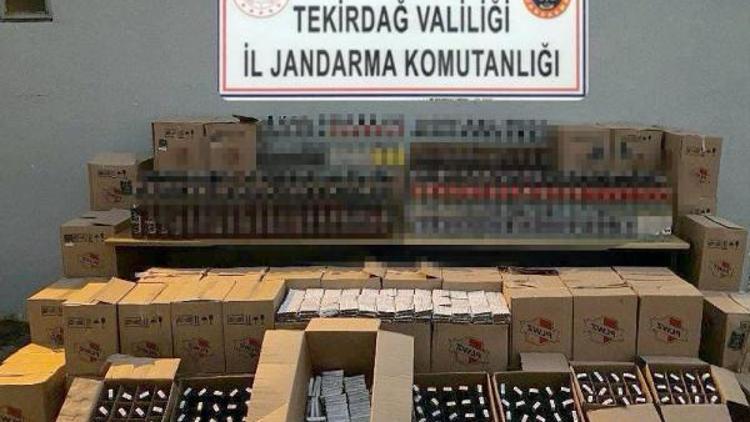 Şarköy’de 618 litre sahte içki ele geçirildi