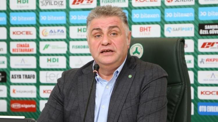 Giresunspor Başkanı Yamaktan açıklama Borç batağındayız...