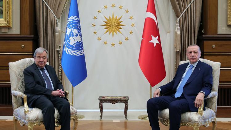 Son dakika Cumhurbaşkanı Erdoğan, BM Genel Sekreteri Guterres ile görüştü