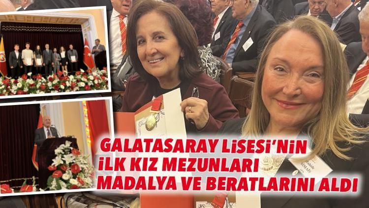 Galatasaray Lisesi’nin ilk kız mezunları madalya ve beratlarını aldı