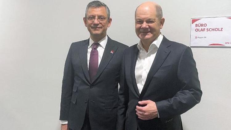 CHP Genel Başkanı Özel, Almanyada: Başbakan Scholz ile görüştü