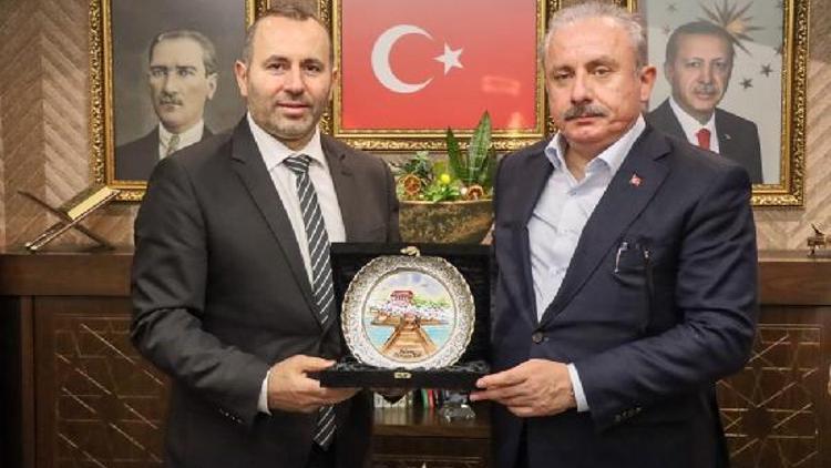 Başkan Tutuk, eski TBMM Başkanı Mustafa Şentop’u ağırladı