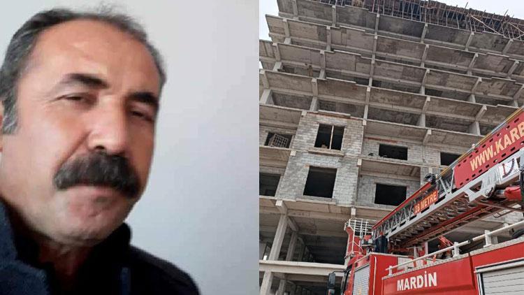 Mardinde inşaat işçisinin kahreden ölümü