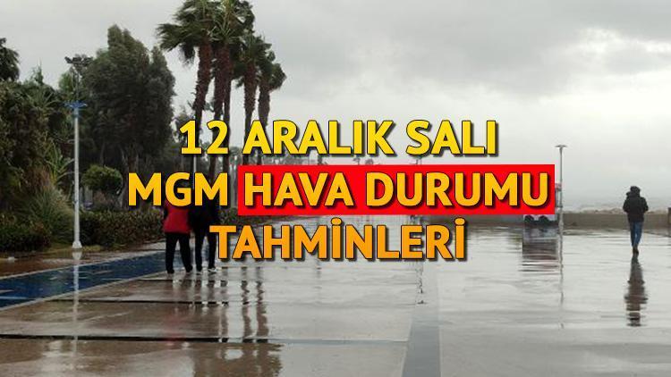 Bugün hava yağışlı mı, yağmur var mı 12  Aralık Salı yeni hava durumu raporu İşte Meteoroloji tahminleri...