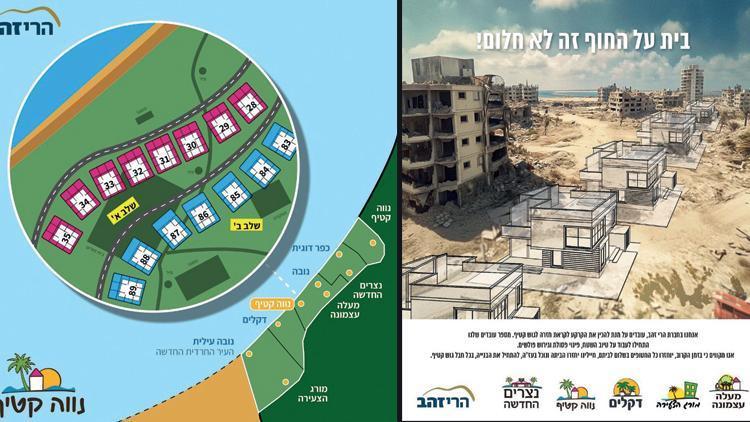 Gazze’de yıkıntıların üzerine işgal villaları