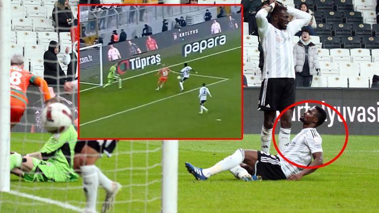 Beşiktaş - Alanyaspor maçında Daniel Amarteyden büyük hata Maç boyunca ıslıklandı
