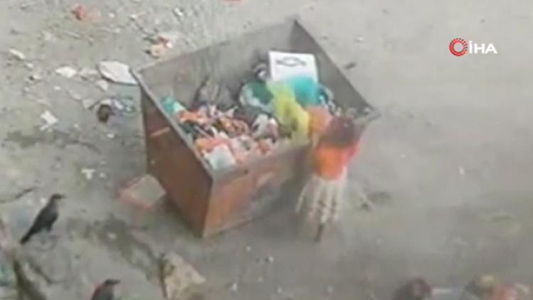 Yemende korkunç olay: Bir çocuk yiyecek aradığı çöp konteynerinin altında kalarak can verdi