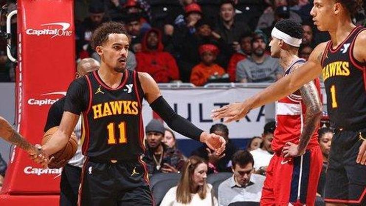 NBAde Gecenin Sonuçları: Trae Youngdan 40 sayılık performans Hawks, Wizardsı yendi...