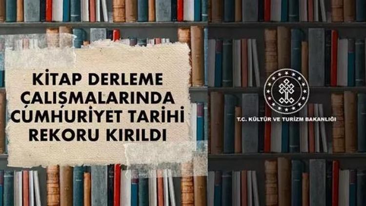 Kültür ve Turizm Bakanı Mehmet Nuri Ersoy açıkladı... Kitap derleme çalışmalarında Cumhuriyet tarihi rekoru kırıldı
