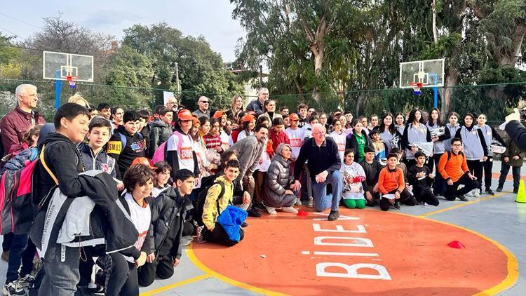 BİDEV, Hatay Samandağda basketbol sahasının açılışını gerçekleştirdi