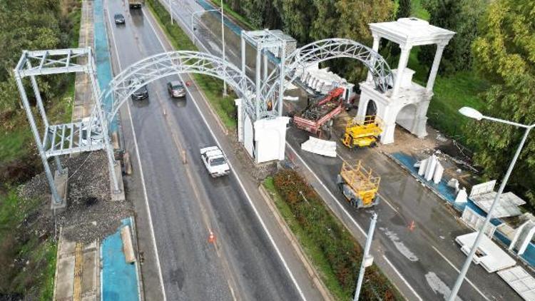 Menemende 3 mahalleye Hoş geldiniz takı