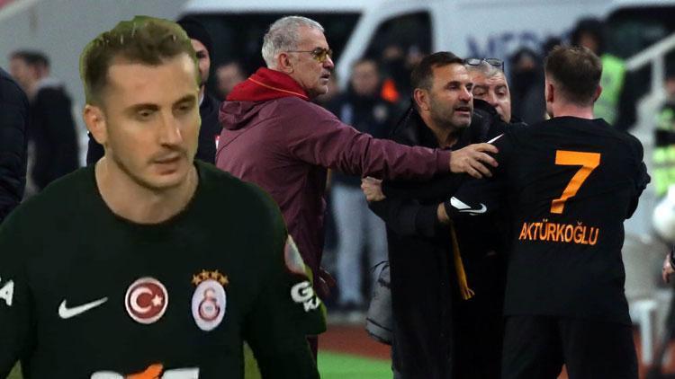 Sivasspor - Galatasaray maçında Kerem Aktürkoğlu çılgına döndü Gördüğü kırmızı kartın ardından...