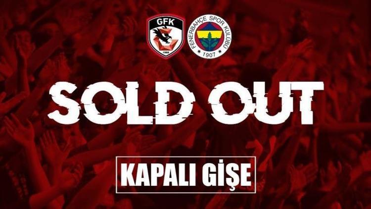 Gaziantep FK - Fenerbahçe maçı kapalı gişe