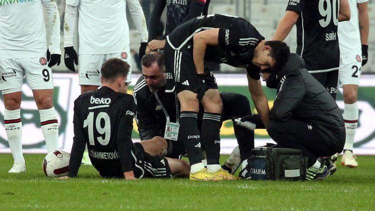 Beşiktaşta sakatlık şoku Maça devam edemedi