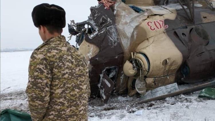 Kırgızistan’da askeri helikopter düştü: Can kaybı ve yaralılar var