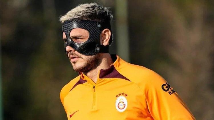 Mauro Icardi, Galatasarayın Trabzonspor maçına maske ile çıkacak