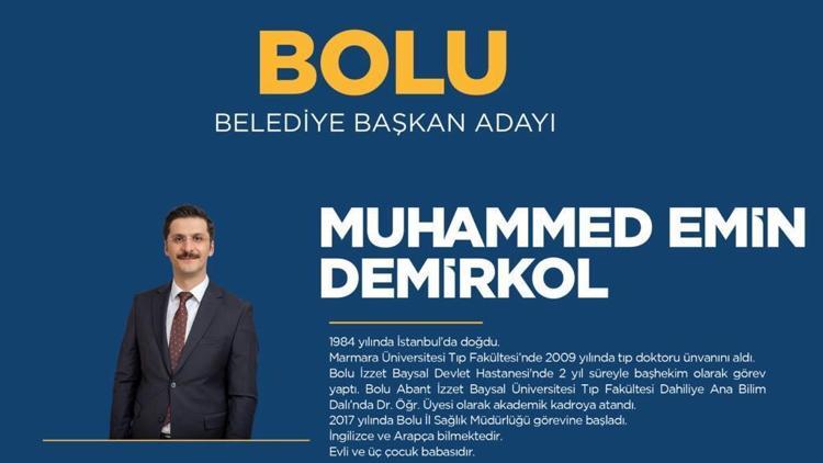 Muhammed Emin Demirkol kimdir AK Parti Bolu Belediye Başkanı adayı Muhammed Emin Demirkolun biyografisi