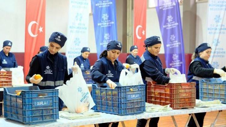 Aydında ürünü dalında kalan portakal üreticisine destek