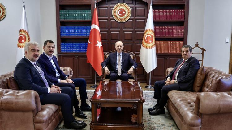 Türkiye Büyük Millet Meclisi Başkanı Kurtulmuş, Murat Kurum ile görüştü