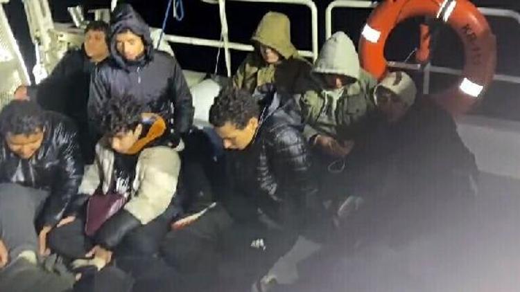 Marmariste 13 kaçak göçmen kurtarıldı