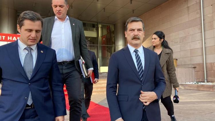 CHP lideri Özel, TİP Genel Başkanı Erkan Baş ile görüştü