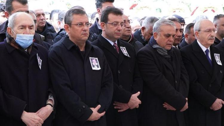 Özel, İmamoğlu ve Kılıçdaroğlu, Aysel Öymenin cenazesine katıldı