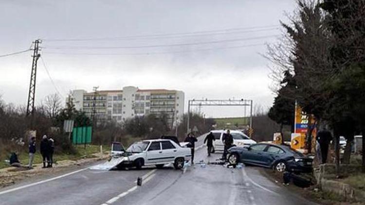 Malkara’da iki otomobil çarpıştı: 4 yaralı