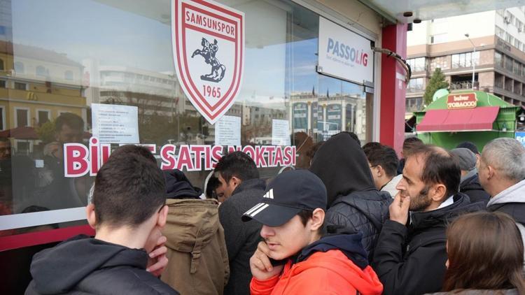 Samsunspor - Galatasaray maçının biletlerine yoğun ilgi Tamamına yakını tükendi...