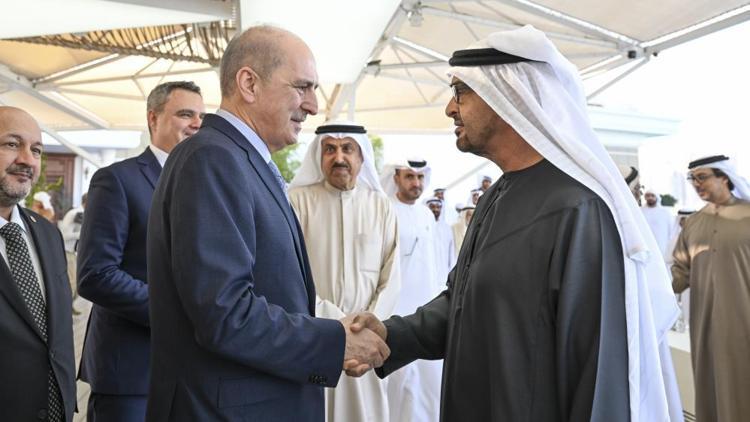TBMM Başkanı Kurtulmuş, BAE Devlet Başkanı Al Nahyan ile bir araya geldi