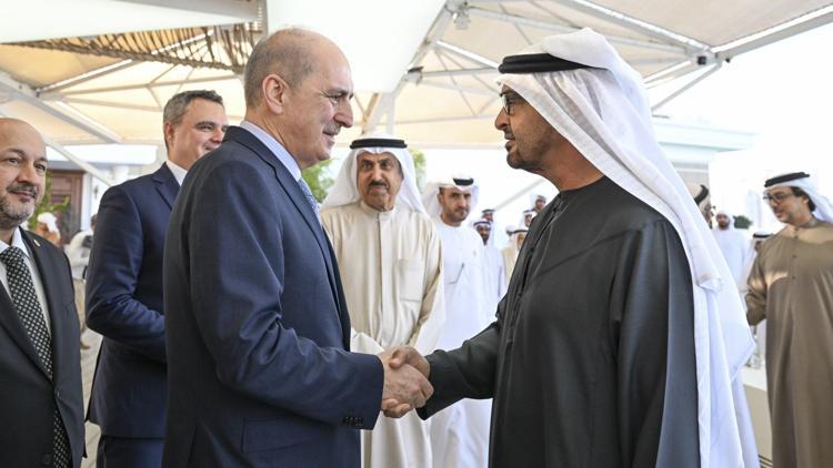 TBMM Başkanı Numan Kurtulmuş, BAE Devlet Başkanı Al Nahyan ile görüştü