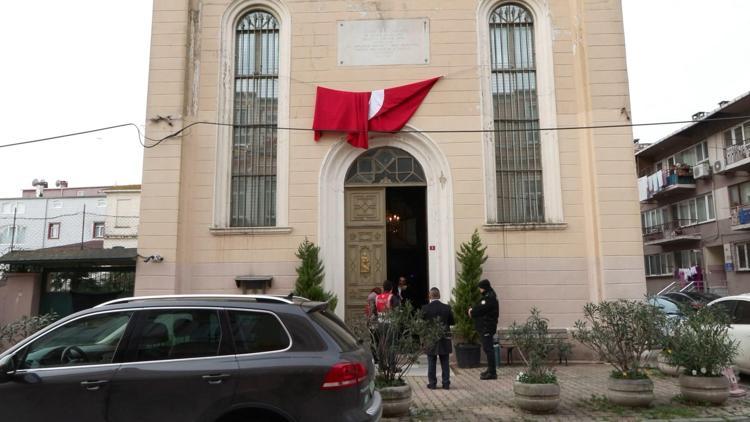 Sarıyerde Santa Maria Kilisesinde terör saldırısı sonrası ilk Pazar ayini