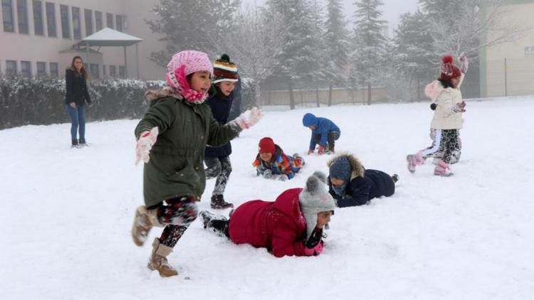 Vanın beş ilçesinde eğitime kar engeli