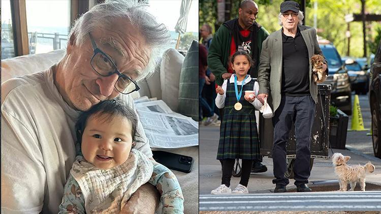 Onu anlatırken gözleri dolup ağlıyor… Robert De Niro 10 aylık kızıyla poz verdi: Aynı benim küçüklüğüm