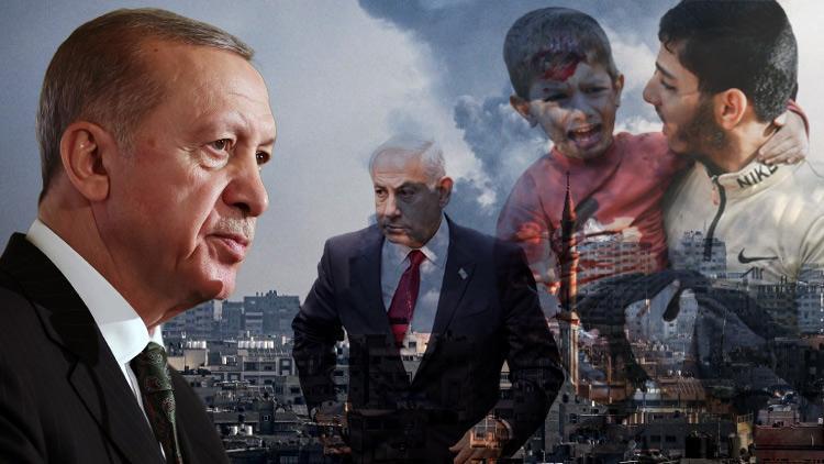 Cumhurbaşkanı Erdoğanın sözleri dünyada manşet: Filistin devleti Gazzedeki krizin çözümünün vazgeçilmez parçası