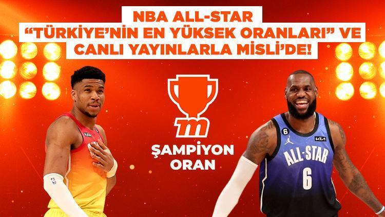 NBA All-Star, Doğu-Batı kapışması “Türkiye’nin En Yüksek Oranları” ve CANLI YAYINLA Misli’de Tüm detaylar...