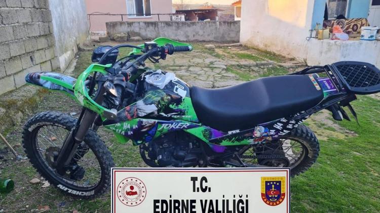 Edirne’de motosiklet hırsızlığı şüphelisi yakalandı