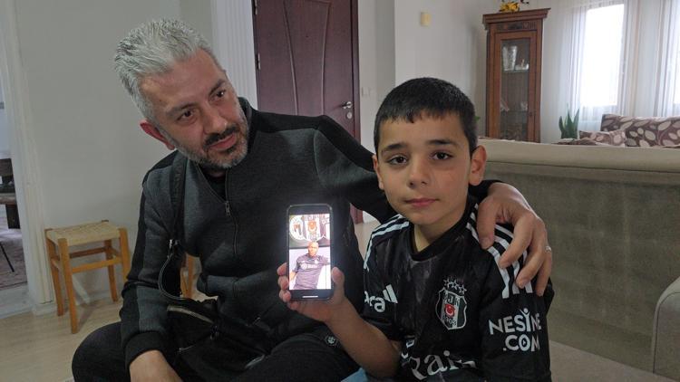 Aboubakar’dan videolu mesaj alan minik Emir’in büyük heyecanı