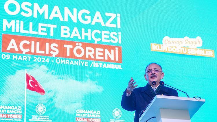 Ümraniye’de üç projenin açılışını yapan Bakan Özhaseki: Bizim arkadaşlarımız gerçek belediyecilik yapıyorlar