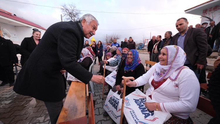 Zeydan Karalar, Aladağ’da muhtarlarla buluştu