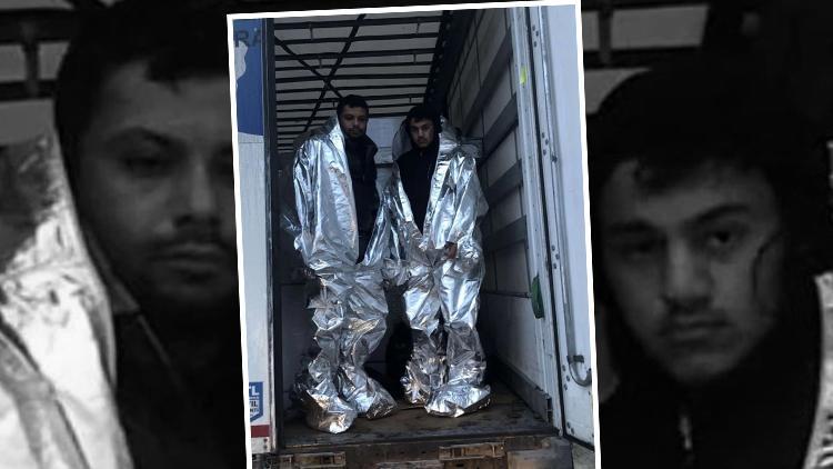 2 kaçak göçmen alüminyum folyo kaplı kıyafetle yakalandı