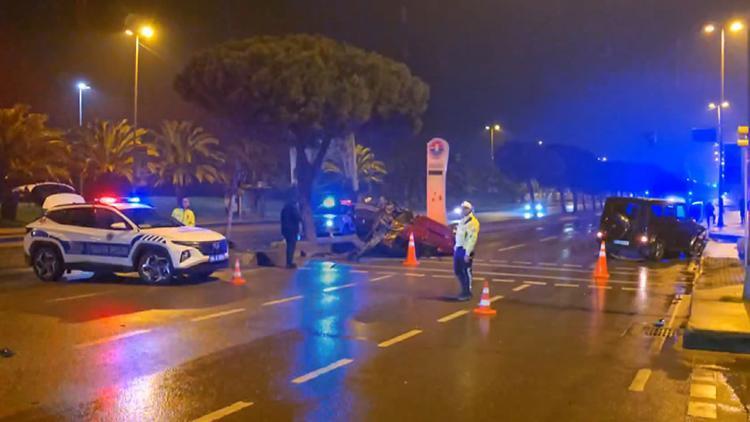 Maltepede kaza: Demokrat Parti il başkanının içinde olduğu cip ile çarpıştı