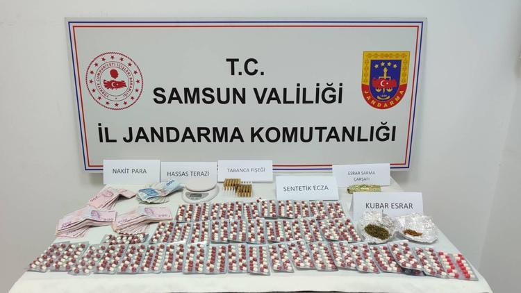 Samsunda uyuşturucuya 2 gözaltı