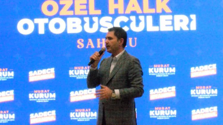 Kurum sahurda özel halk otobüsçüleri ile bir araya geldi