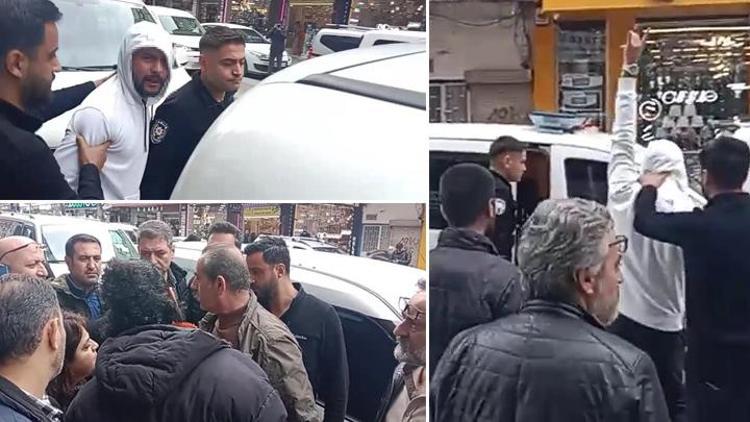 Adanada DEM Parti İl Başkanlığı önünde arbede çıktı Polis müdahale etti