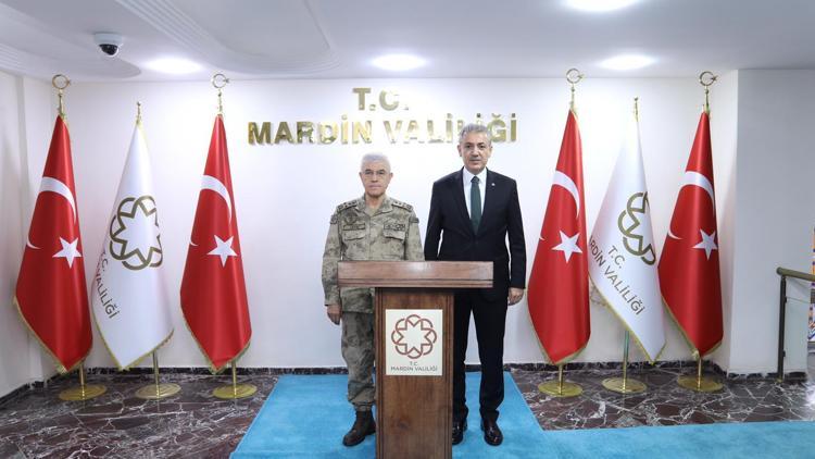 Jandarma Genel Komutanı Orgeneral Arif Çetin, Mardini ziyaret etti